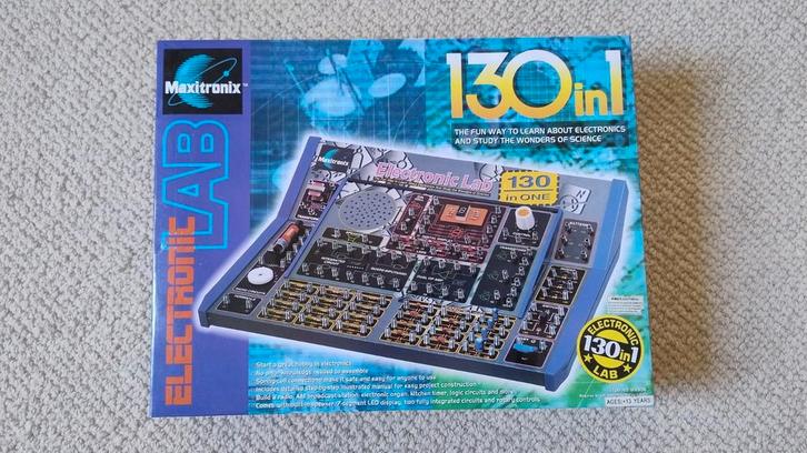 Maxitronix electronic lab 130 in 1 techniek electronica, Computers en Software, Vintage Computers, Ophalen of Verzenden