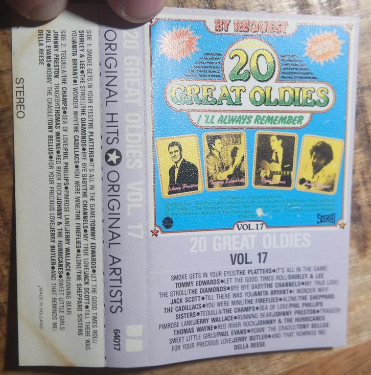 Cassette: 20 Great Oldies - I'll Always Remember Vol.17 *MC*, Cd's en Dvd's, Cassettebandjes, Gebruikt, Origineel, Verzamelalbums