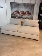 Nieuwe luxe divan plof bank linnen katoen grijs taupe €235, Ophalen, 100 tot 125 cm, ., Industrieel landelijk koloniaal boheems barok brocante