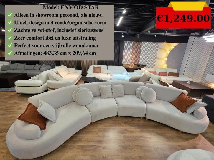 ENMOD Design Banken – Showroom Modellen – Comfort & Stijl, Huis en Inrichting, Banken | Bankstellen, Nieuw, Hoekbank, Vierpersoons of meer