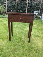 Teak houten sidetable/ Teak bijzettafeltje, Huis en Inrichting, Tafels | Bijzettafels, 55 tot 75 cm, Gebruikt, Rechthoekig, 45 tot 60 cm