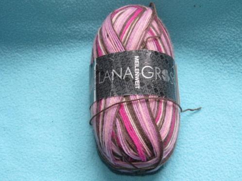 Bol sokkengaren Lana Grossa Meilenweit 100 gram 80% wol, Hobby en Vrije tijd, Breien en Haken, Nieuw, Breien of Haken, Wol of Garen