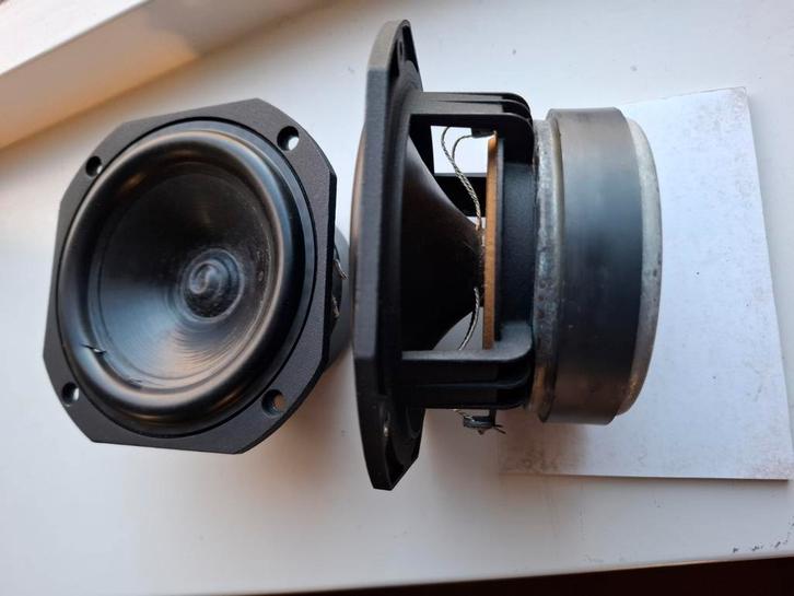 ((Verkocht))focal 5N412 speaker units, Audio, Tv en Foto, Luidsprekers, Gebruikt, Front, Rear of Stereo speakers, 120 watt of meer