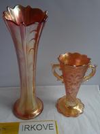 CARNIVAL PERSGLAS AMERIKAANS * Twee Vazen en Schaaltje *, Antiek en Kunst, Antiek | Glas en Kristal, Verzenden