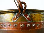 Koperen ketel champagnekoeler aker wijnkoeler emmer houtbak, Antiek en Kunst, Ophalen of Verzenden, Koper