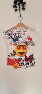 Shirt smiley maat 98 104, Kinderen en Baby's, Kinderkleding | Maat 98, Ophalen of Verzenden, Zo goed als nieuw, Meisje, Shirt of Longsleeve