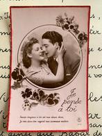 Valentijn - Romantiek - Je pense à toi, Verzamelen, Ophalen of Verzenden, 1940 tot 1960, Ongelopen, Feest(dag)