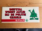 Spar reclamebord diefstal, Ophalen of Verzenden, Gebruikt, Reclamebord