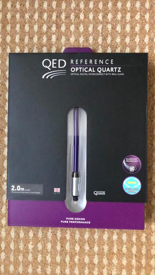 QED REFERENCE OPTICAL QUARTZ 2.0m - Optische Kabel, Audio, Tv en Foto, Audiokabels en Televisiekabels, Nieuw, Optische kabel, 2 tot 5 meter