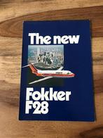 Poster Fokker F28, Verzamelen, Luchtvaart en Vliegtuigspotten, Overige typen, Ophalen of Verzenden, Zo goed als nieuw