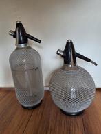 Vintage Sodafles Sifons - Set van 2 spuitfles water fles, Antiek en Kunst, Ophalen of Verzenden