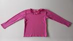 Fuchsia roze Jubel longsleeve met werkje maat 128, Meisje, Ophalen of Verzenden, Zo goed als nieuw, Jubel