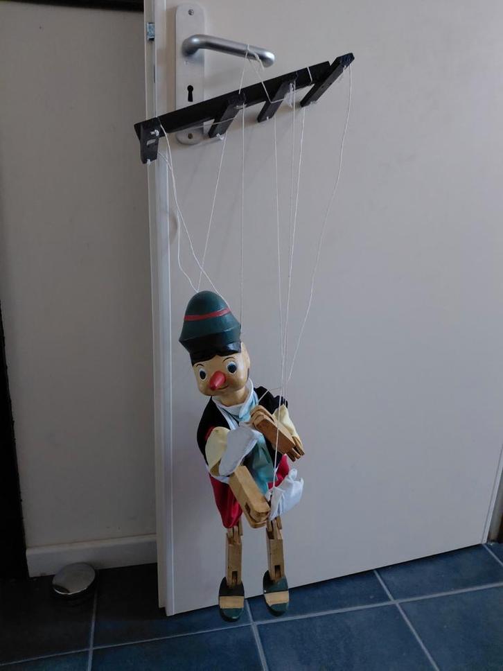 Pinocchio marionet, Antiek en Kunst, Curiosa en Brocante, Ophalen of Verzenden