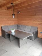 Te Koop aangeboden een nette tuinset van het merk Hartman., Ophalen, 5 zitplaatsen, Gebruikt, Bank