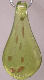 0926 Mooie Fel Groene Murano Glazen Hanger, Verzenden, Nieuw, Groen, Glas of Kristal