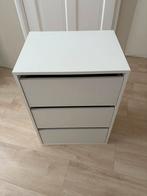 Witte ladekast met 3 laden, Huis en Inrichting, Kasten | Ladekasten, Ophalen, Gebruikt, 3 of 4 laden, Minder dan 100 cm