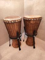 Bougarabou-set van 2, Ivoorkust (incl. standaard) Percussie, Ophalen, Zo goed als nieuw, Trommel