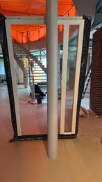Nieuwe Hardhouten Voordeur met Kozijn & Zijlicht, Doe-het-zelf en Verbouw, Deuren en Horren, Ophalen, 80 tot 100 cm, Nieuw, Buitendeur