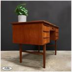 Vintage bureau Schrijftafel Werktafel Teak Hout Deens Design, Ophalen, Zo goed als nieuw, Nb, Nb