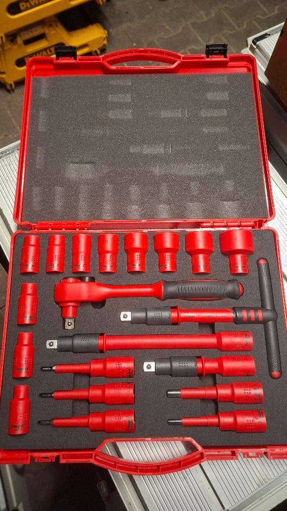 Haupa VDE Geïsoleerde Rate lsleutelset 1/2. 1000v NIEUW!!!, Auto diversen, Autogereedschap, Nieuw, Ophalen of Verzenden