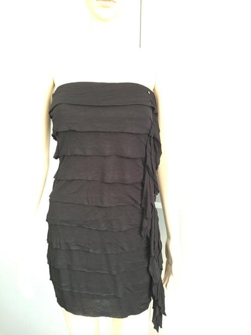 B1148 GUESS zwart strapless feest jurkje jurk Maat XXS=32, Kleding | Dames, Jurken, Zo goed als nieuw, Maat 34 (XS) of kleiner
