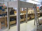 Stevige hoogslaper, steigerhout 200x90 of 200x200, Huis en Inrichting, Slaapkamer | Stapelbedden en Hoogslapers, Ophalen, Eenpersoons