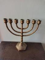 Vintage 7-armige kandelaar, Antiek en Kunst, Antiek | Kandelaars, Ophalen of Verzenden, Koper of Brons