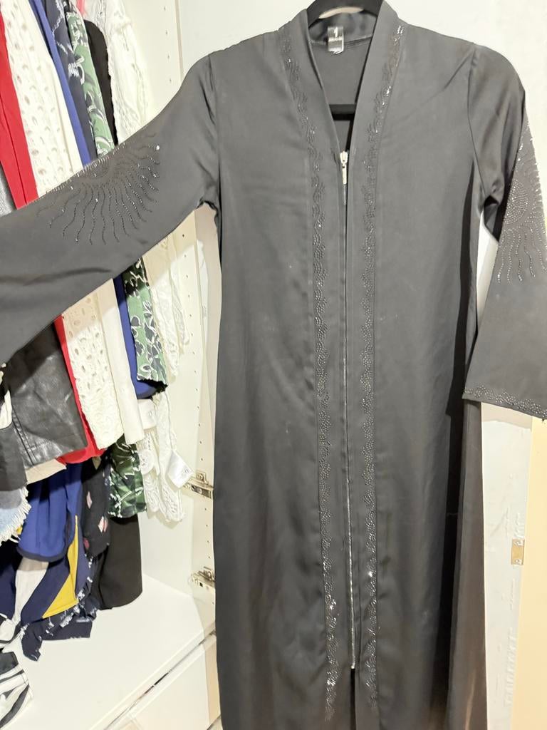 Mooie Abaya voor Meisjes, Maat 2 (10 jaar), Ophalen of Verzenden, Nieuw, Zwart, Onder de knie