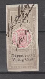 Nederland Belastingzegel Plakzegel serie 1873-1883 19,50, Verzenden, T/m 1940, Gestempeld