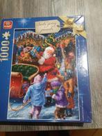 Puzzel 1000st, Kerst, Santa Giving Presents, Ophalen of Verzenden, 500 t/m 1500 stukjes, Zo goed als nieuw