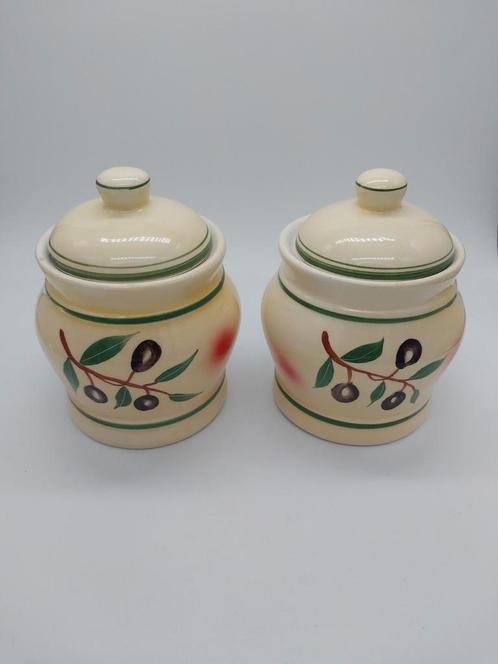 2 leuke stenen potten met deksel, Antiek en Kunst, Antiek | Keramiek en Aardewerk, Ophalen of Verzenden