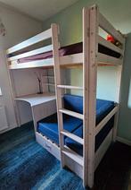 Hoogslaper met bedbank en bureau, Ophalen, Gebruikt, Eenpersoons, 200 cm