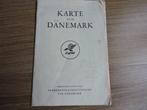 1956? landkaart Denemarken + plattegrond, Karte von Dånemark, Boeken, Atlassen en Landkaarten, Gelezen, Landkaart, Verzenden