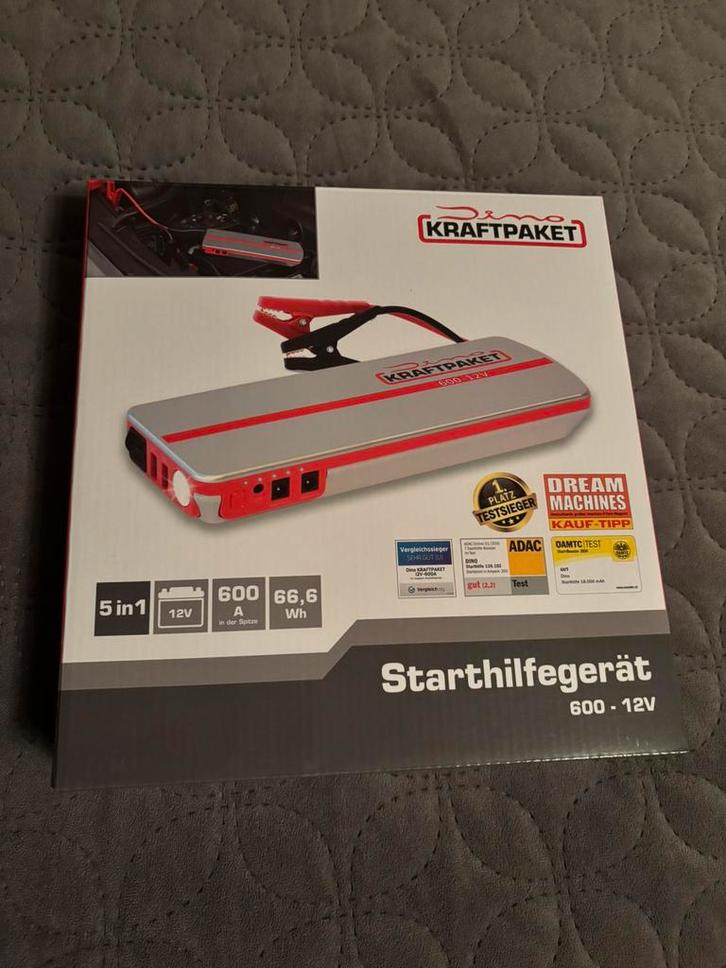 KRAFTPAKET Startbooster 300 A 12V-uitgang 2x USBcontact, Auto-onderdelen, Accu's en Toebehoren, Nieuw, Ophalen of Verzenden