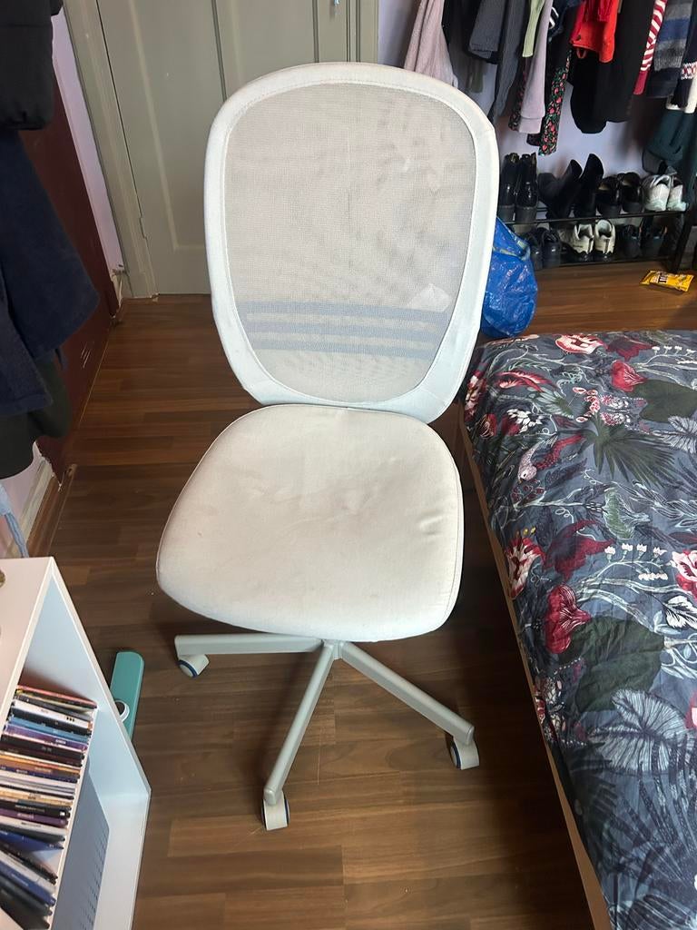 Witte Bureaustoel - Flintan, Ikea, Ophalen, Gebruikt, Wit, Bureaustoel