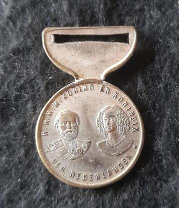 penning 25 jaar kroningsfeest Willem III en Sophie 1849-1874 beschikbaar voor biedingen