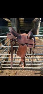 Edix Django boomloos westernzadel met pad, beugels en hoes, Ophalen of Verzenden, Zo goed als nieuw, Western