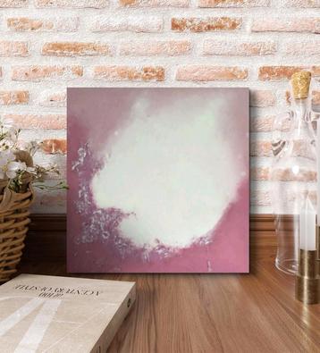 Kleurrijk Abstract Kunstwerk met Structuur 30x30 beschikbaar voor biedingen