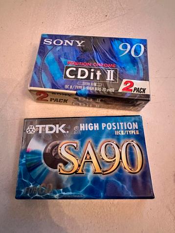 3 x casettebandjes sony tdk nieuw type 2 beschikbaar voor biedingen