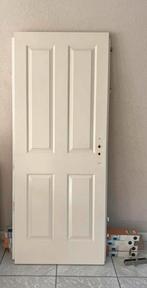 Creme klassieke paneeldeur, opdek 80 x 201.5, Ophalen, 80 tot 100 cm, Binnendeur, Zo goed als nieuw