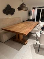 Teak houten eettafel - Robuust en stijlvol, Huis en Inrichting, Tafels | Eettafels, 100 tot 150 cm, Teakhout, Ophalen of Verzenden