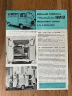Renault Estafette Carrier Ambulance brochure sheet, Verzenden, Zo goed als nieuw, Renault
