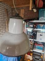 Vintage Emaille Scheepslamp Grijs, Ophalen of Verzenden