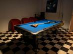 Mooie blauwe pooltafel te koop, Sport en Fitness, Biljarten en Poolen, Ophalen, Zo goed als nieuw, Pooltafel