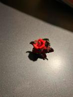 Versace Rode Bloem Ring met Strass, Sieraden, Tassen en Uiterlijk, Ringen, Overige materialen, Ophalen of Verzenden, Zo goed als nieuw