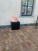 Roze lampenkap, Huis en Inrichting, Lampen | Lampenkappen, Ophalen, Gebruikt, Vierkant, Minder dan 25 cm
