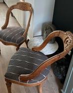 Set van twee antieke houten fauteuils, Ophalen