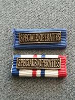 2 gespen speçiake operaties op medaille baton, Verzamelen, Militaria | Algemeen, Nederland, Ophalen of Verzenden, Landmacht, Lintje, Medaille of Wings