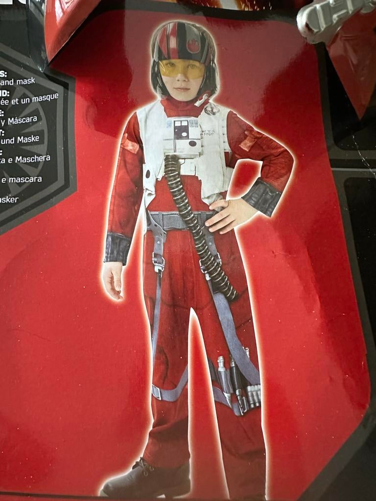 Star Wars Verkleedkleding Maat 110 met Masker, Ophalen of Verzenden, Zo goed als nieuw, 122 t/m 128, Jongen of Meisje