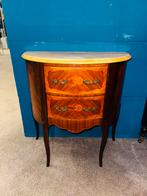 Franse Mahonie Louis XV commode ladekast met marmer blad, Ophalen